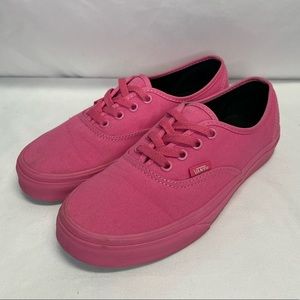 authentic / classic mono pink (carmine rose) vans